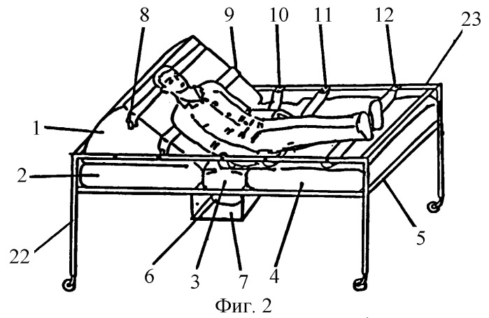 Медицинская кровать (патент 2286122)