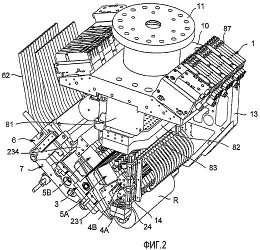 Головка для нанесения волокон с устройствами для разрезания отдельных волокон (патент 2476320)