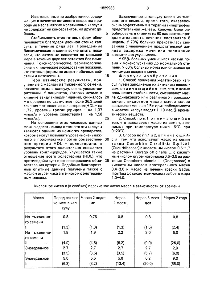 Способ получения желатиновых капсул (патент 1829933)