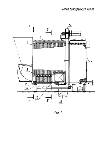 Топка водогрейного котла (патент 2575591)