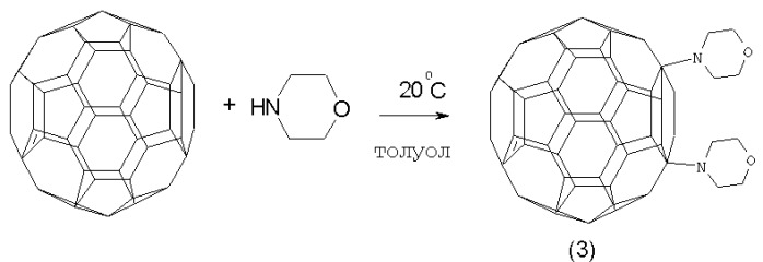 Способ получения 1-(n, n-дипроп-2-ениламино)-1, 2-дигидро[60]фуллерена (патент 2309939)