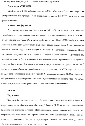 Сфингозинкиназа (варианты), нуклеиновая кислота, ее кодирующая (варианты), и их применение (патент 2326945)