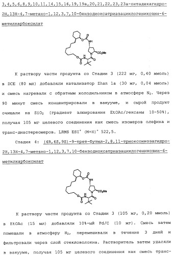 Ингибиторы hcv ns3 протеазы (патент 2468029)