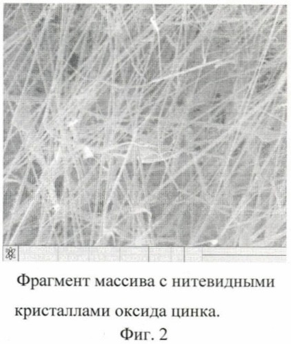 Способ получения микро- и наноструктурированных массивов кристаллов оксида цинка (патент 2484188)