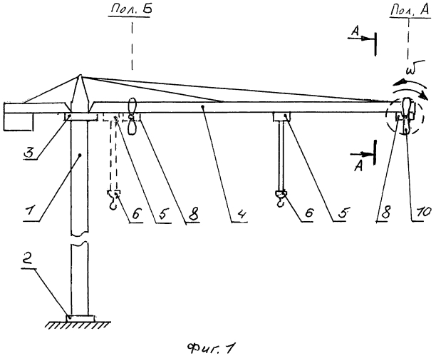 Башенный кран (патент 2590764)