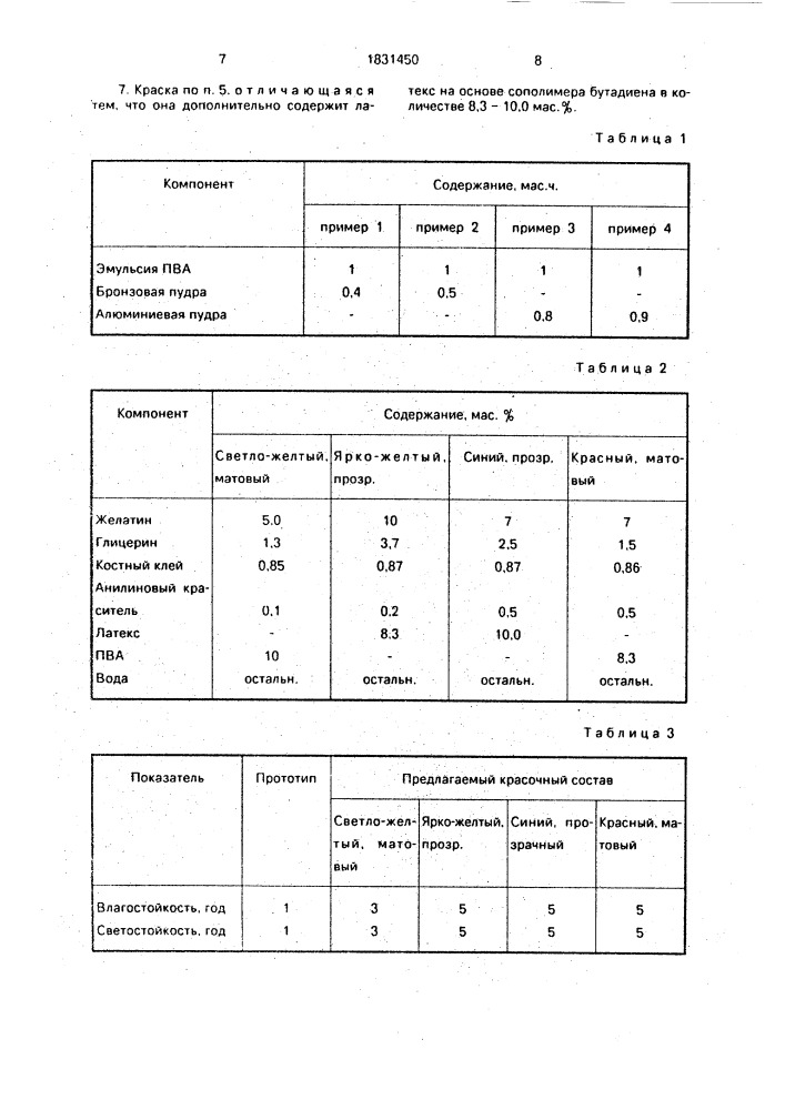 Способ имитации витража и краска для его осуществления (патент 1831450)