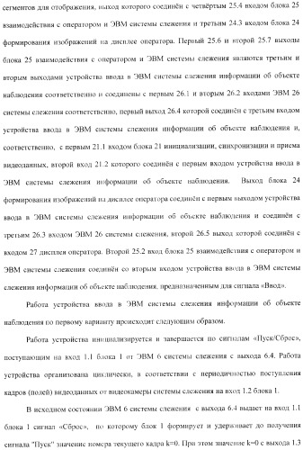 Способ ввода в эвм системы слежения информации об объекте наблюдения и устройство для его осуществления (варианты) (патент 2368952)