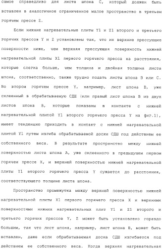 Способ и устройство для прессования при изготовлении клееной слоистой древесины (патент 2329889)