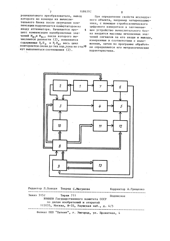 Стробоскопический цифровой измеритель (патент 1086392)