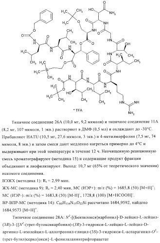 Способ получения производных лизобактина (патент 2434878)