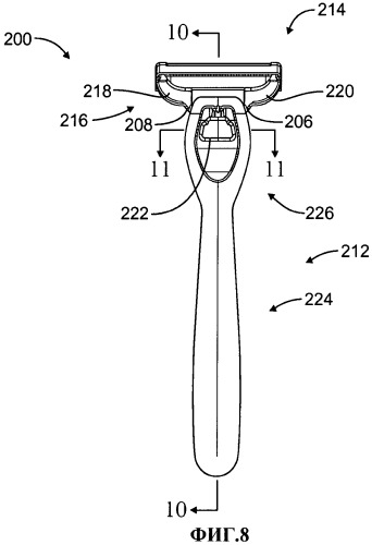 Механизмы фиксации рукояток и картриджей бритвенных приборов (патент 2479418)
