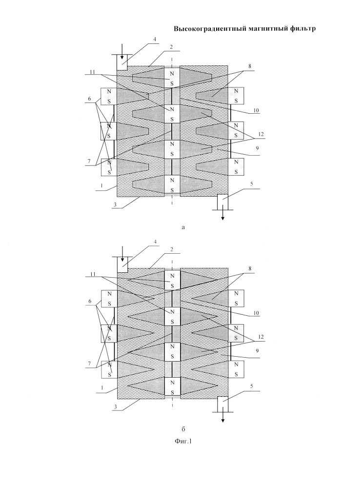 Высокоградиентный магнитный фильтр (патент 2601338)