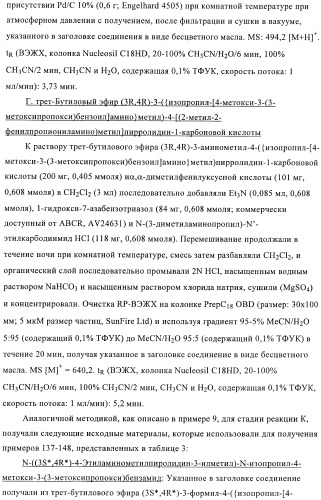 3,4-замещенные производные пирролидина для лечения гипертензии (патент 2419606)