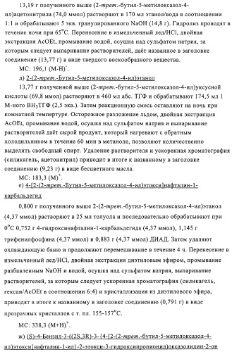 Замещенные 4-алкоксиоксазолпроизводные в качестве агонистов ppar (патент 2312106)