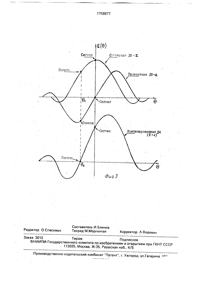 Адаптивный компенсатор помех (патент 1758877)