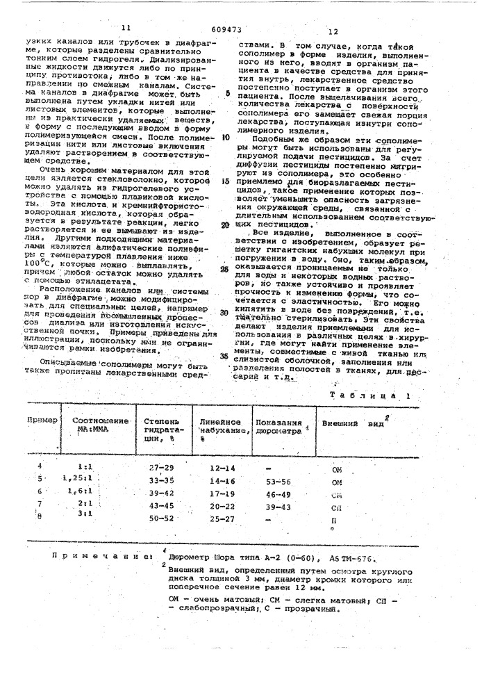 Способ получения сополимеров (патент 609473)