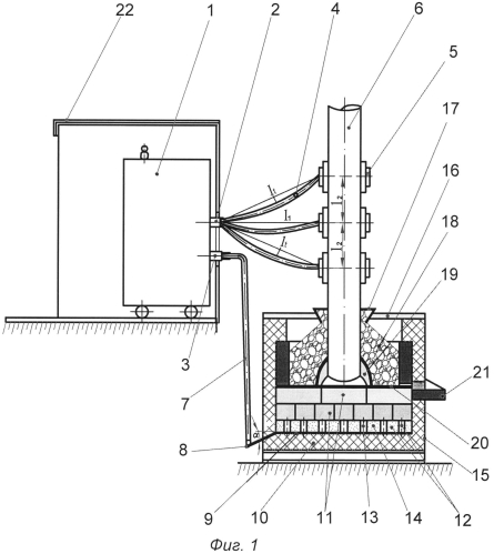 Рудно - термическая электропечь с горячей подиной и сильноточным токоподводом (патент 2550983)
