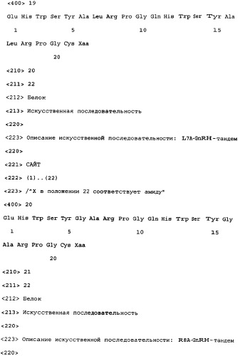 Пептиды gnrh-i и пептиды gnrh-ii (патент 2348648)