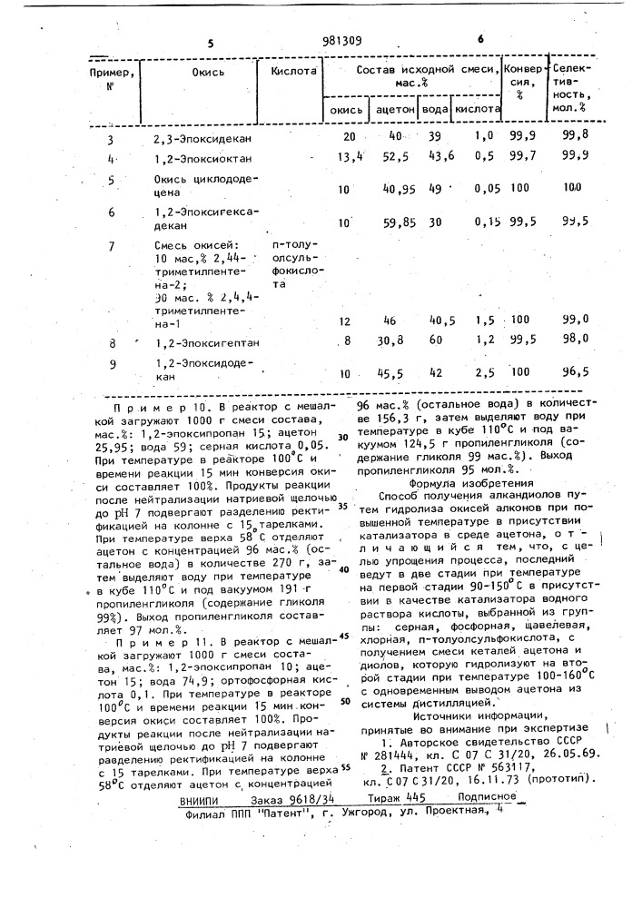 Способ получения алкандиолов (патент 981309)