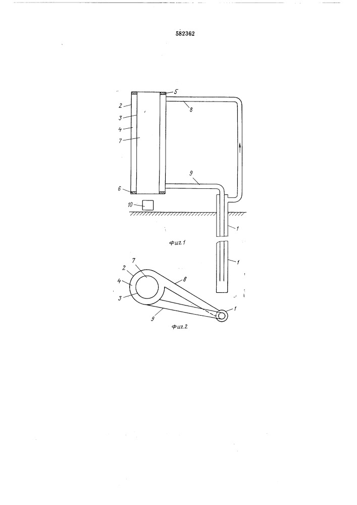 Устройство для искусственного замораживания грунтов в основании сооружений (патент 582362)