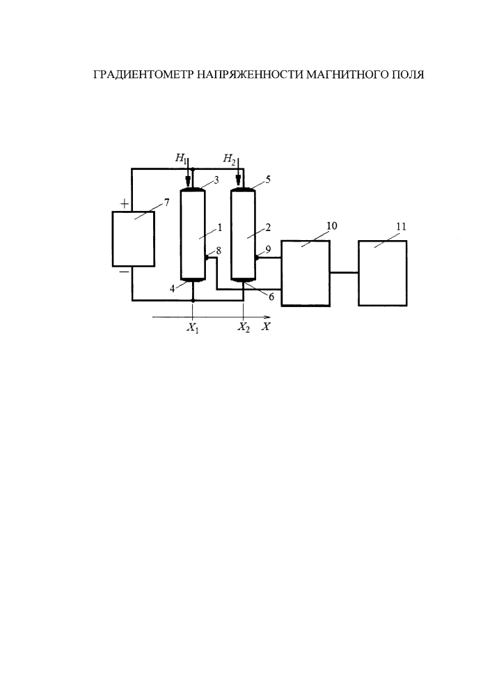 Градиентометр напряженности магнитного поля (патент 2642887)
