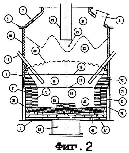 Способ смены футеровки печи и печь для осуществления прямой плавки (патент 2274659)