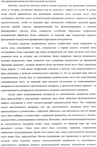 Настил пола, элемент пола и способ для изготовления элементов пола (патент 2403356)