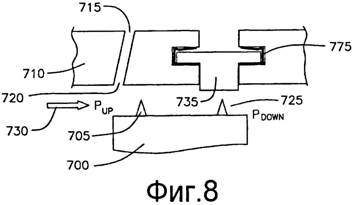 Уплотнение пути прохода пара в паровой турбине, приводимое в действие давлением (патент 2478799)