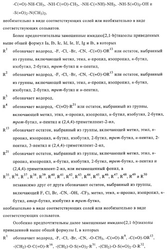 Замещенные имидазо[2,1-b]тиазолы и их применение для приготовления лекарственных средств (патент 2450010)