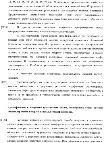 Конструкции слияния и их применение для получения антител с повышенными аффинностью связывания fc-рецептора и эффекторной функцией (патент 2407796)