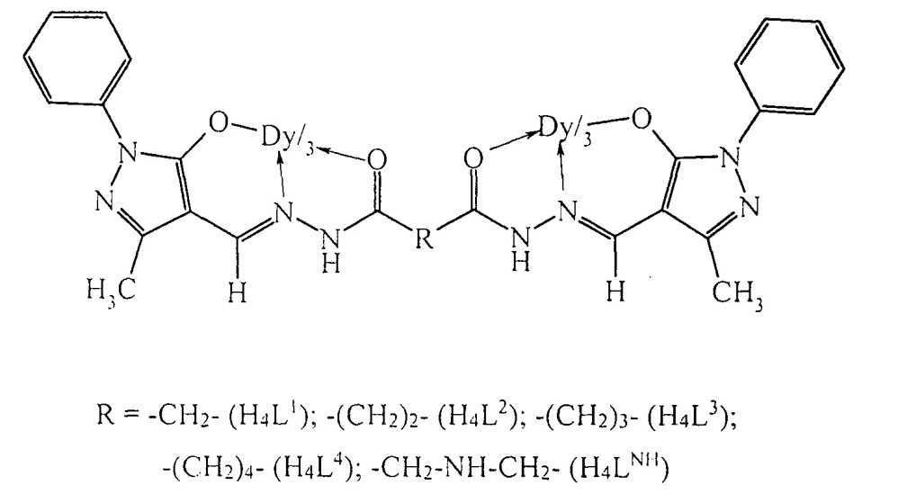 Применение спейсерированных биядерных комплексов диспрозия (iii) с ацилгидразонами 1-фенил-3-метил-4-формил-5-гидроксипиразола в качестве фунгицидного средства (патент 2659071)