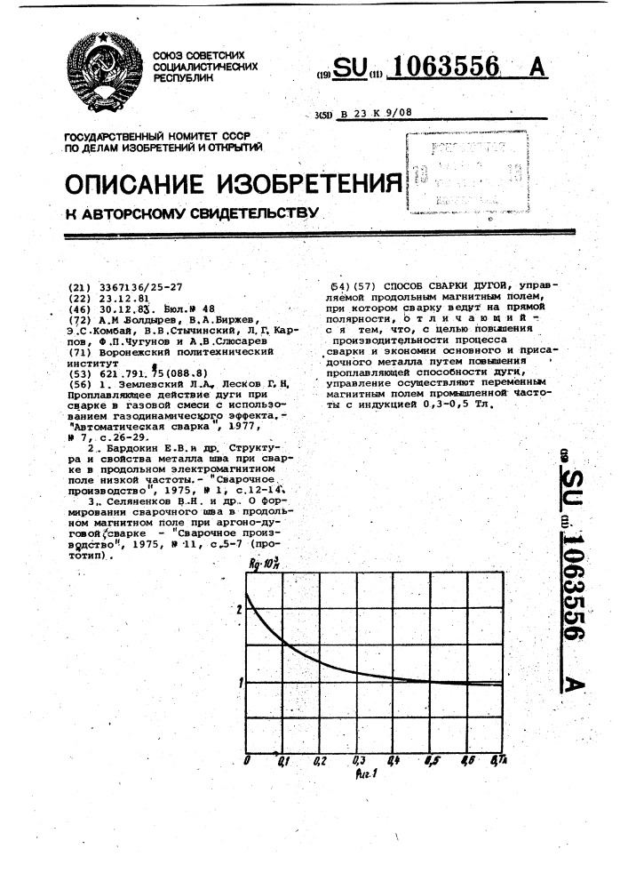 Способ сварки (патент 1063556)