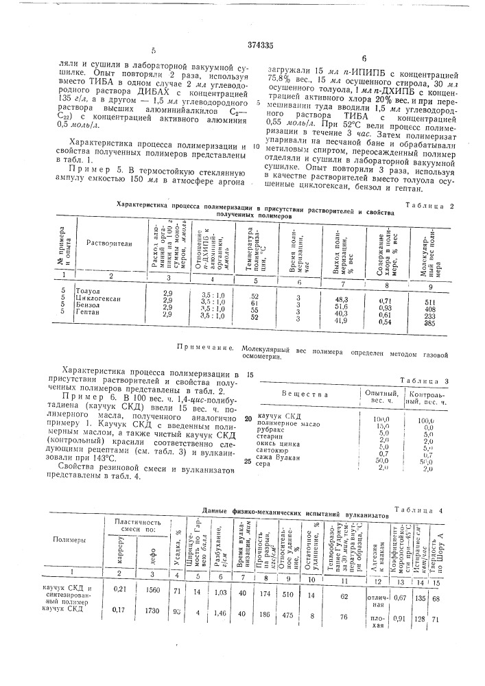 Способ получения карбоцепных сополимеров (патент 374335)