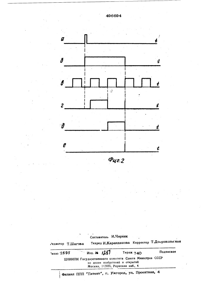 Частотный модулятор кодера "секам (патент 496694)