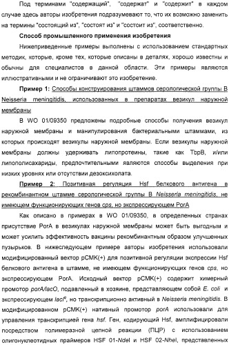 Нейссериальные вакцинные композиции, содержащие комбинацию антигенов (патент 2317106)