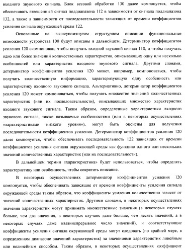 Устройство и способ для извлечения сигнала окружающей среды в устройстве и способ получения весовых коэффициентов для извлечения сигнала окружающей среды (патент 2472306)