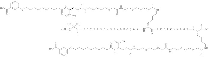 Дважды ацилированные производные glp-1 (патент 2559540)