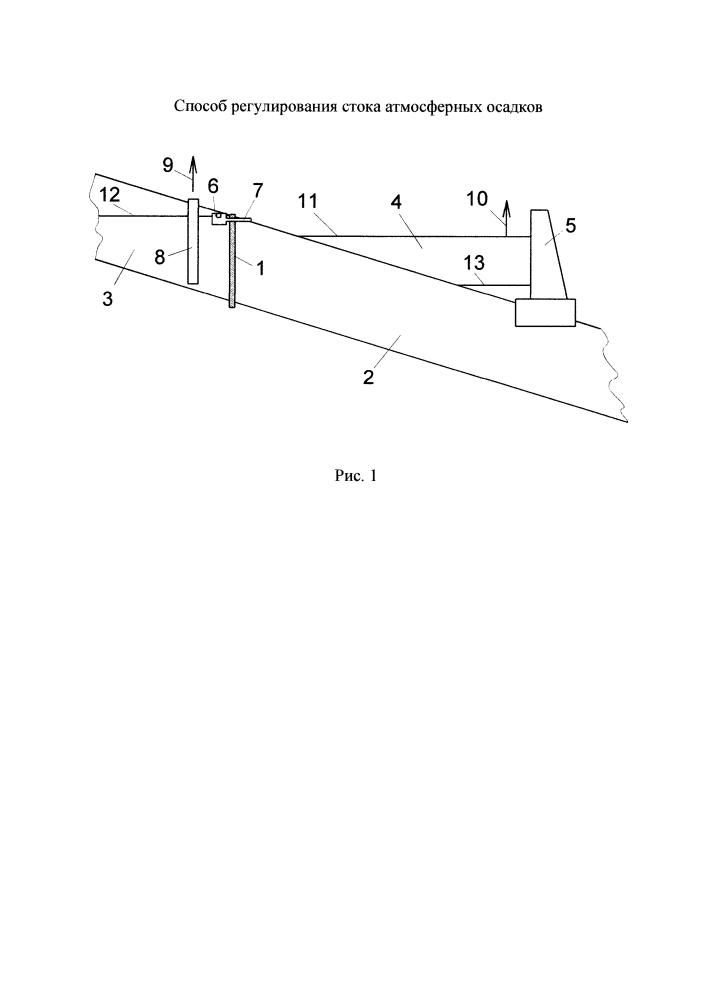 Способ регулирования стока атмосферных осадков (патент 2621265)