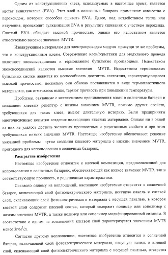 Солнечная батарея, включающая клеевую композицию с низкой скоростью проницаемости водяных паров (варианты), и способ ее изготовления (патент 2316847)