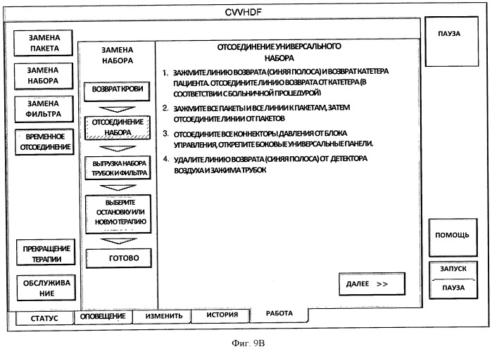 Модульный аппарат для гемофильтрации с интерактивной системой управления с возможностью ввода инструкций оператора (патент 2526876)