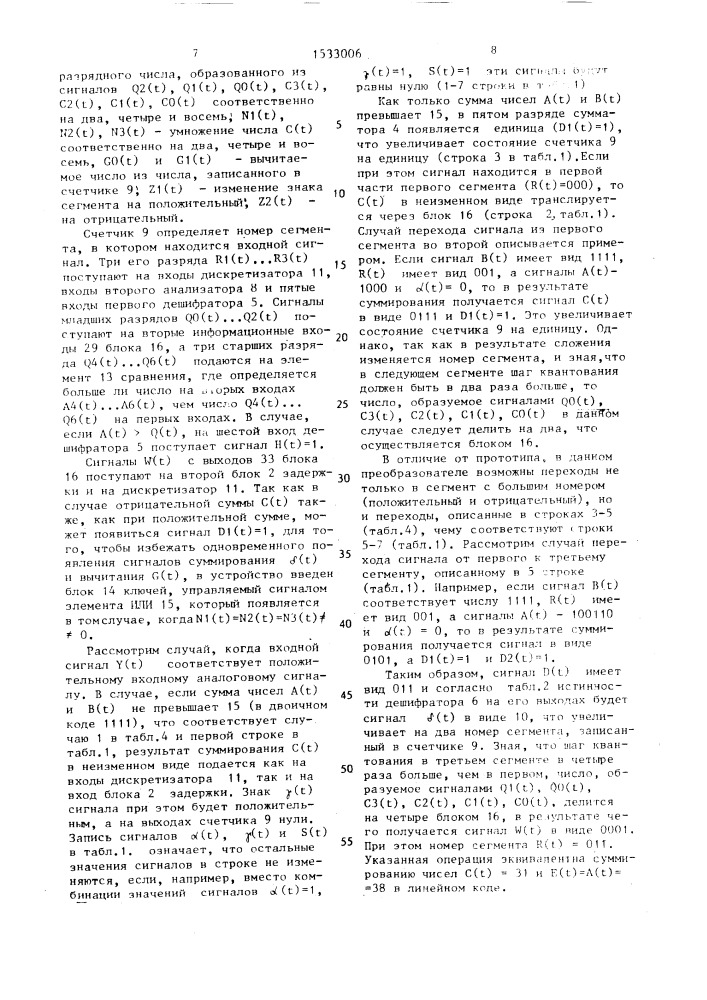 Преобразователь дельта-модулированного сигнала в импульсно- кодово-модулированный сигнал (патент 1533006)