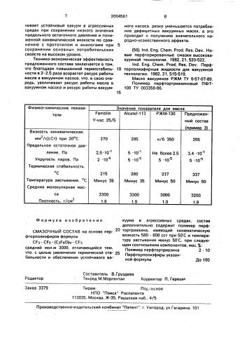 Смазочный состав (патент 2004581)