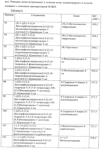 Производные диазепана в качестве модуляторов хемокиновых рецепторов (патент 2439065)