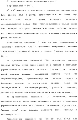 Ингибитор активации stat3/5 (патент 2489148)