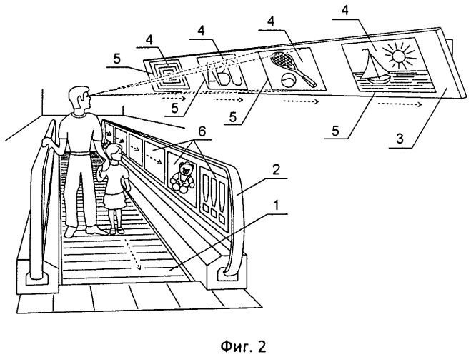 Пассажирский конвейер с возможностью представления преимущественно визуальной информации и устройство для представления указанной информации (патент 2499299)