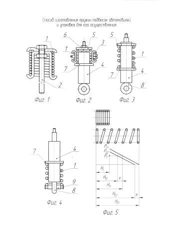 Способ изготовления пружин подвесок автомобилей и упаковка для его осуществления (патент 2578884)