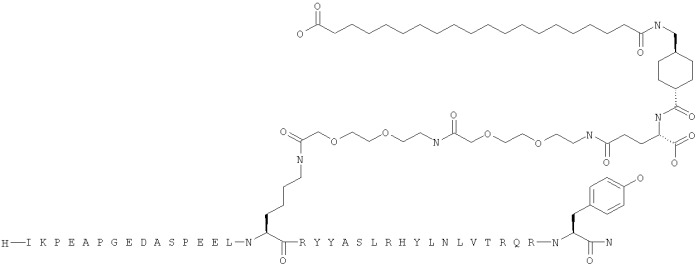 Длительно действующие агонисты рецепторов y2 и(или) y4 (патент 2504550)