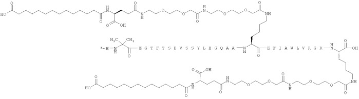 Дважды ацилированные производные glp-1 (патент 2559540)