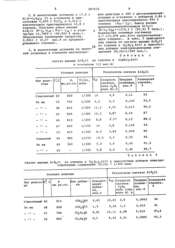 Способ получения высших диалкилалюминийхлоридов (патент 687076)