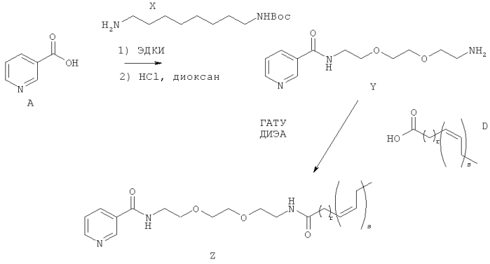 Конъюгаты жирных кислот и ниацина и их применение (патент 2569063)